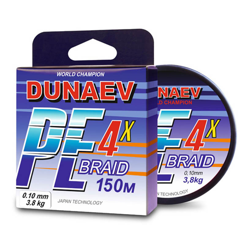 ���� DUNAEV BRAID PE X4 150� 0,28�� Multicolor