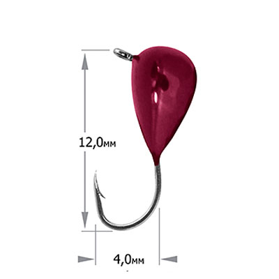 �������� ������������ ����� � �����, �������, ������� - 3,2mm, ���  0,48g, ������ - Gamakatsu 16, ����- Ru